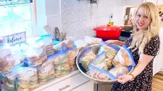 217 MASSIVE BREAKFAST FREEZER MEALS Filling My Freezer!