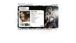 The Official Keith Richards website in 2003