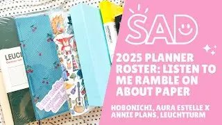 2025 Planner / Journal Draft : Hobonichi, Aura Estelle x Annie Plans, Leuchtturm