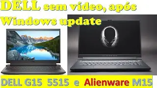 DELL G15 5515 e Alienware M15 R5 sem vídeo após Windows update. Plataforma AMD Ryzen. [Julho /2024]
