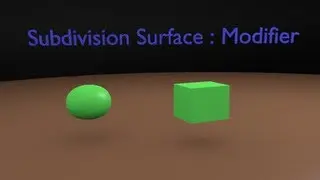 Blender Tutorial : Subdivision Modifier