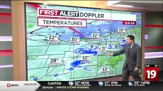 19 First Alert Weather Day: Windy with lake-effect snow showers, squalls today