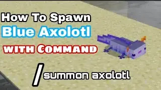How to Spawn blue axolotl with Command in Minecraft.