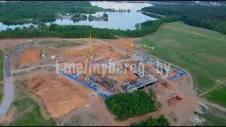 Первые дома "Северного берега" с высоты