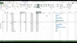 Task Planning using Microsoft Project