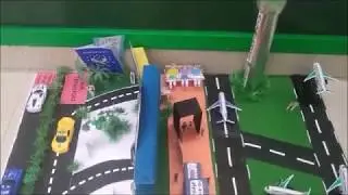 Modelo de aeropuerto para niños -proyecto escolar para niños -modos de transporte