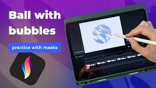 Impressive bubble animation effect in Procreate Dreams