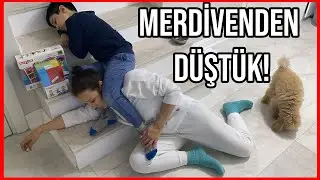 MERDİVENDEN DÜŞTÜM HAFIZAMI KAYBETTİM! **BABA BEBEK OLDUK** Dobişko Tv