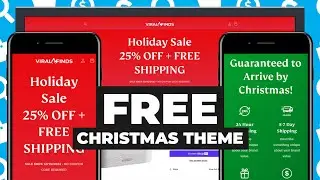 I turned a FREE Shopify Theme into a Christmas One Product Store for Dropshippers!