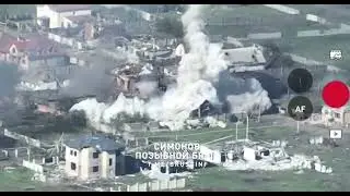 Кадры ликвидации банды ВСУшников в частном сектора Артемовска