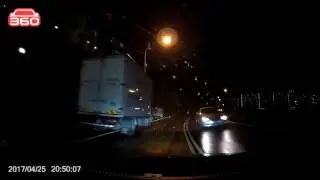 360 J511C Dashcam - Night 2