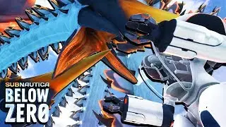 Ice Worm Leviathans Attack a Prawn Suit in Subnautica Below Zero - Subnautica Below Zero Creatures