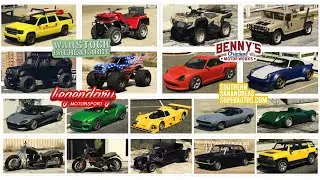GTA Online All Removed Vehicles List (with Photos) San Andreas Mercenaries
