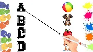 Alphabet Fun: Matching Letters with Pictures|| Preschool learning||Letter recognition||Matching game