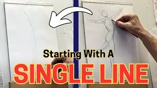 Learn The Rhythm To FIGURE DRAWING from a MASTER ARTIST using the Loomis Method  (LIVE DEMO)