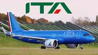 ITA Airways Airbus A320neo ✈️Landing/Departing Birmingham Airport ( BHX )