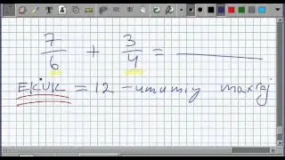 Kasrlarni qo'shish va ayirish. Matematika 6-sinf. 10-dars