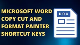 microsoft word copy cut and format painter shortcut keys 2023