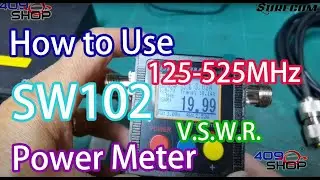 How to Use SW102 Funtion  | SURECOM | POWER METER | SW-102 VU 125-525MHz | V.S.W.R. meter | 409 SHOP