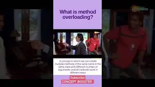 What is method overloading? | method overloading in programming #methodoverloading #shorts #coding