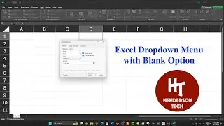 Excel Dropdown Menu with Blank Option