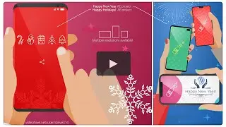 Happy New Year / Happy Holidays Smartphones! - After Effects template project