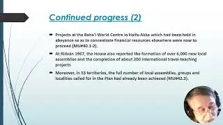 Progress & Implementation in the 9YP, pt  2, 1966-67