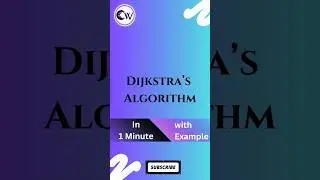 Dijkstra's Algorithm in 1 minute | data structure #viral #shorts #ytshorts
