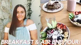 BEACH AIR BNB TOUR & BREAKFAST DATE! - BEZZIE TRIP DAY 1 🌿