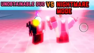 The unobtainable duo vs nightmare mode in super box siege defense Roblox