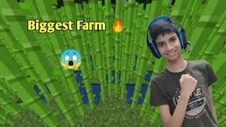 I Made An Ultra Giant Sugarcane Farm. 600 Blocks lamba Farm 🔥. #6