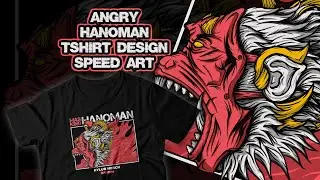 HANOMAN TShirt Design | Procreate SPEEDART