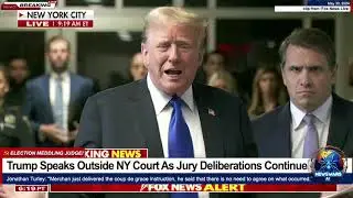 Trump Speaks Outside NY Court As Jury Deliberations Continue - TrumpRap.com