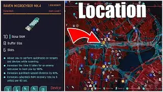 Cyberpunk 2077, Legendary Cyberdeck/Operating System Location + Gameplay, (Raven Microcyber Mk.4)
