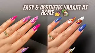 Tips and Tricks for water marble NailArt Design💅| Easy & Aesthetic NailArt for Beginners 💅🎀|
