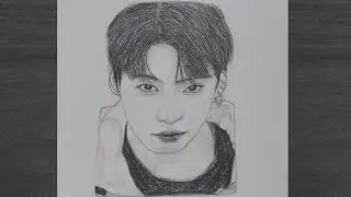 How to Draw BTS Jungkook | Step by Step - BTS Drawing Tutorial