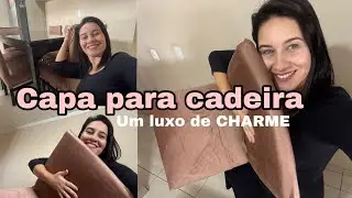 CAPA DE CADEIRA que protege e decora : Veja a transformação completa