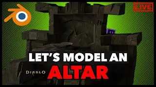 Blender Livestream - 3D Modeling An Altar (Twitch VOD)