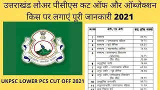 UKPSC LOWER PCS CUTOFF 2021| उत्तराखंड लोअर पीसीएस कट ऑफ और ऑब्जेक्शन किस पर लगाएं पूरी जानकारी
