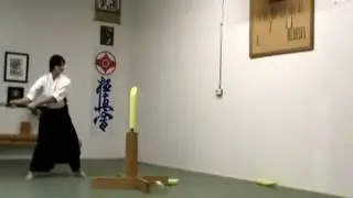 Cutting with Shinwa Odachi for first time