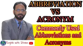 ABBREVIATIONS AND ACRONYMS | COMMONLY USED ABBREVIATIONS AND ACRONYMS
