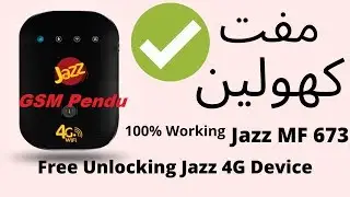 How To Unlock Jazz Super 4G Wifi Device For All Network MF673