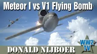 Meteor 1 vs V1 Flying Bomb