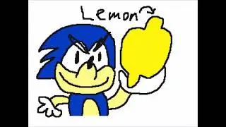 sonic eats a lemon and dies but I animated it