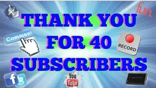 Thank you for 40 subscribers on El Rocho and vroom tuber