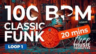 Classic Funk Drum Loop – 100 BPM | Extended Practice – Loop 1