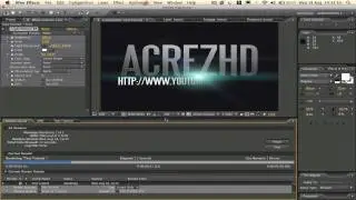 After Effects Tutorial: Basic Text & Knoll Light Factory Animation. Part 2. by AcrezHD