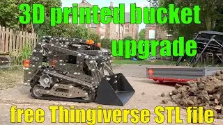 Micro Steel World RC Bob Cat bucket mod