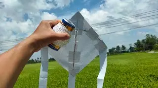 Thả diều giấy tự làm trên cánh đồng bay rất cao | Cách làm diều giấy truyền thống đơn giản
