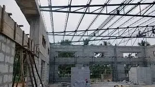 marriage Mahal roof stress building 🏫 amazing work #constrction #mahalbuilding#building #stresswork#